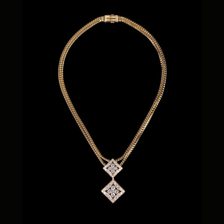 Lucilla, Gold and diamond necklace